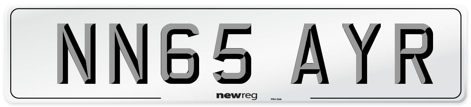 NN65 AYR Number Plate from New Reg